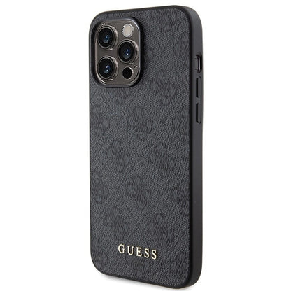 Guess 4G Metal Gold Logo case for iPhone 15 Pro - gray_1