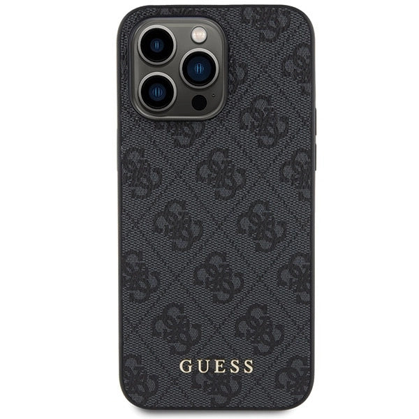 Guess 4G Metal Gold Logo case for iPhone 15 Pro - gray_2