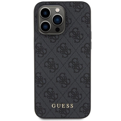 Guess 4G Metal Gold Logo case for iPhone 15 Pro - gray_2