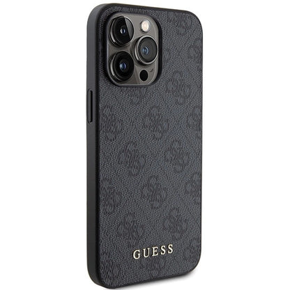 Guess 4G Metal Gold Logo case for iPhone 15 Pro - gray_3