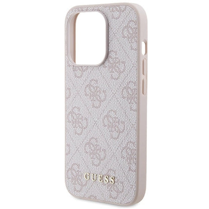 Guess 4G Metal Gold Logo case for iPhone 15 Pro - pink_5