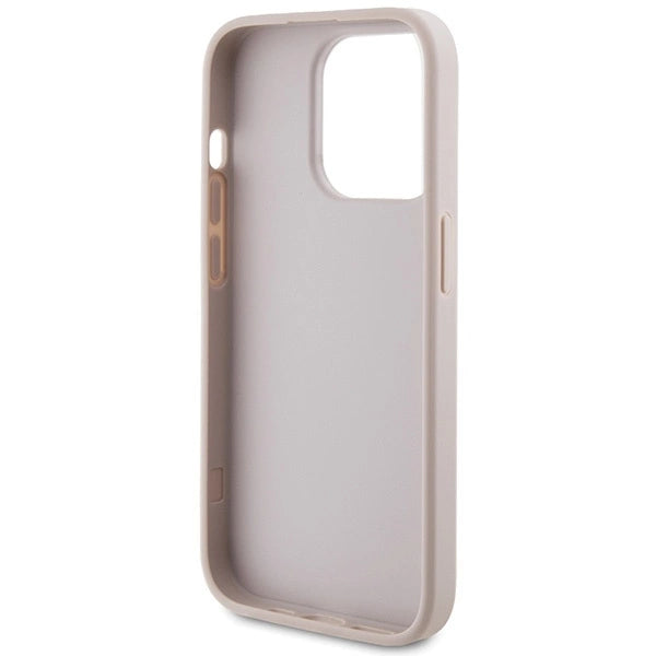 Guess 4G Metal Gold Logo case for iPhone 15 Pro - pink_6