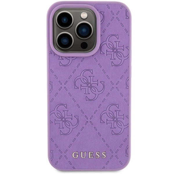 Guess Leather 4G Stamped case for iPhone 15 Pro - purple_2
