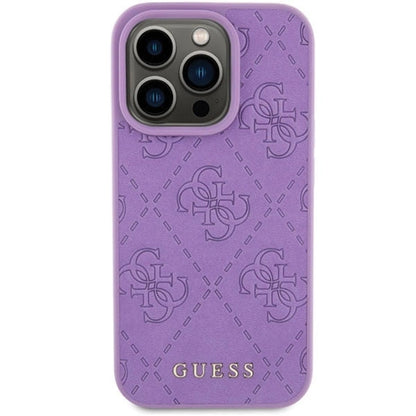Guess Leather 4G Stamped case for iPhone 15 Pro - purple_2