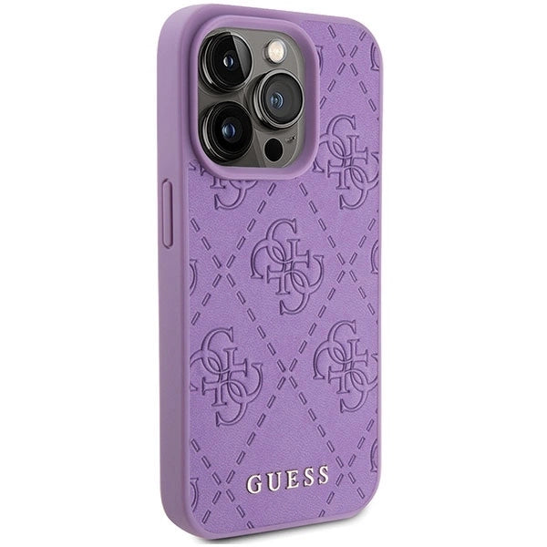 Guess Leather 4G Stamped case for iPhone 15 Pro - purple_3