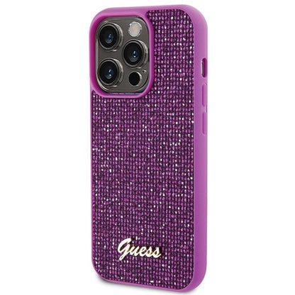 Guess Disco Metal Script case for iPhone 15 Pro - pink_1