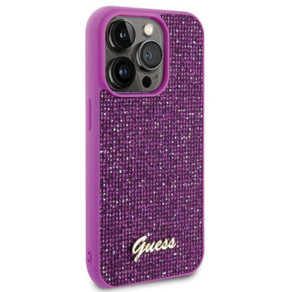 Guess Disco Metal Script case for iPhone 15 Pro - pink_3