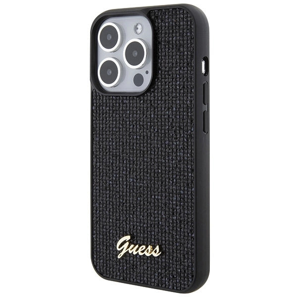 Guess Disco Metal Script case for iPhone 15 Pro - black_1