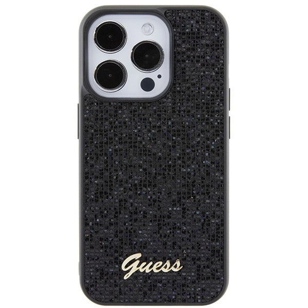 Guess Disco Metal Script case for iPhone 15 Pro - black_2
