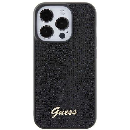 Guess Disco Metal Script case for iPhone 15 Pro - black_2
