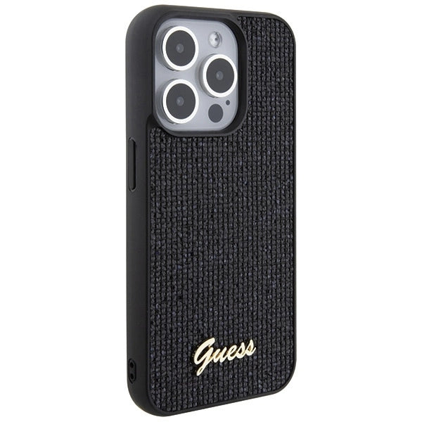 Guess Disco Metal Script case for iPhone 15 Pro - black_3