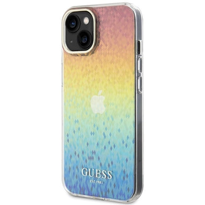 Guess IML Faceted Mirror Disco Iridescent case for iPhone 15 - multicolored_1