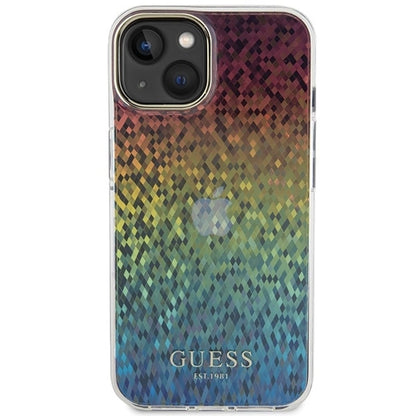 Guess IML Faceted Mirror Disco Iridescent case for iPhone 15 - multicolored_2