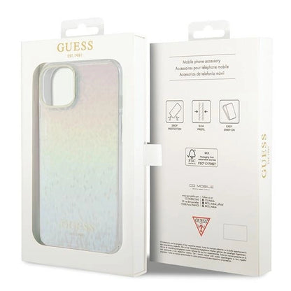 Guess IML Faceted Mirror Disco Iridescent case for iPhone 15 - multicolored_7