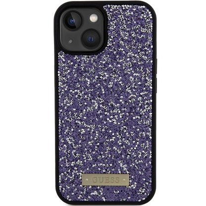 Guess Rhinestone Metal Logo iPhone 15 Case - Pink_2