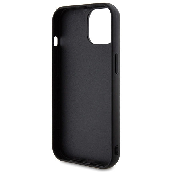Guess Quilted Metal Logo case for iPhone 15 - black_6