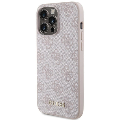 Guess 4G Metal Gold Logo case for iPhone 15 Pro Max - pink_1
