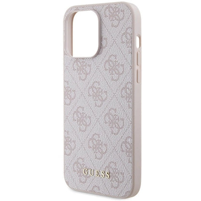 Guess 4G Metal Gold Logo case for iPhone 15 Pro Max - pink_5