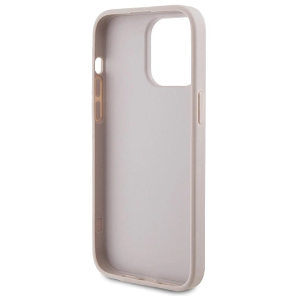 Guess 4G Metal Gold Logo case for iPhone 15 Pro Max - pink_6