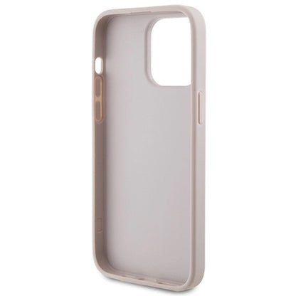 Guess 4G Metal Gold Logo case for iPhone 15 Pro Max - pink_6