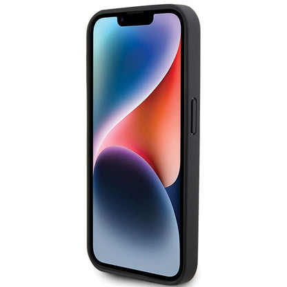 Guess Leather 4G Stamped case for iPhone 15 Pro Max - black_4