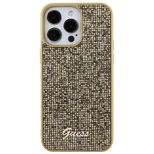 Guess Disco Metal Script case for iPhone 15 Pro Max - gold_2