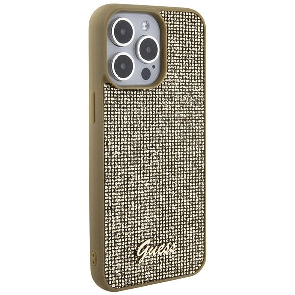 Guess Disco Metal Script case for iPhone 15 Pro Max - gold_3