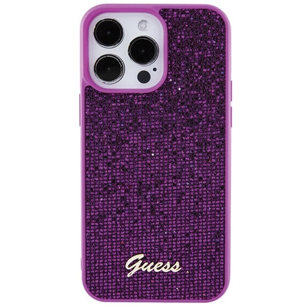 Guess Disco Metal Script case for iPhone 15 Pro Max - pink_2