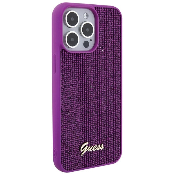 Guess Disco Metal Script case for iPhone 15 Pro Max - pink_3