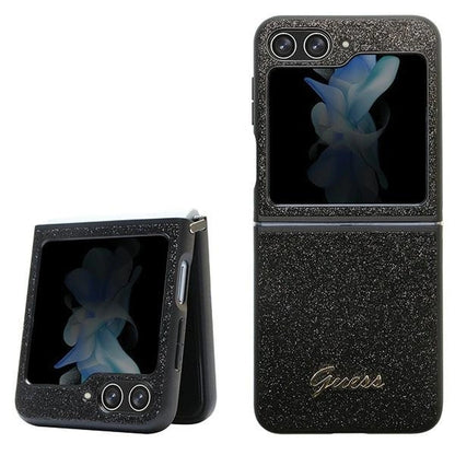 Guess Glitter Script case for Samsung Galaxy Z Flip 5 - black_0