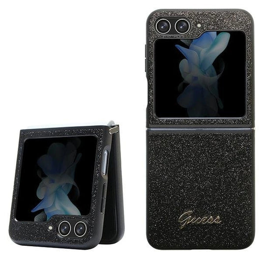 Guess Glitter Script case for Samsung Galaxy Z Flip 5 - black_0