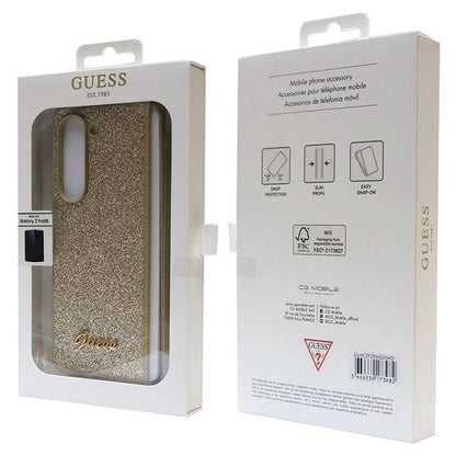 Guess Glitter Script case for Samsung Galaxy Z Fold 5 - gold_6