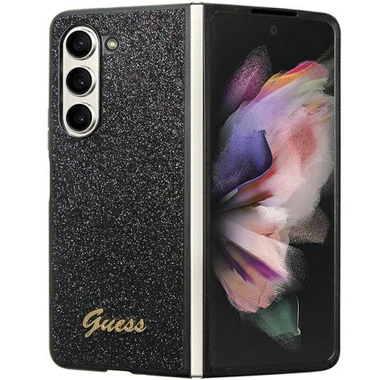 Guess Glitter Script case for Samsung Galaxy Z Fold 5 - black_0