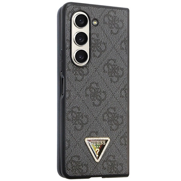 Guess Leather 4G Diamond Triangle case for Samsung Galaxy Z Fold 5 - black_4
