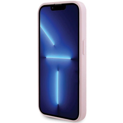 Guess GUHMP14LPSAHMCP case for iPhone 14 Pro - pink Saffiano MagSafe_4