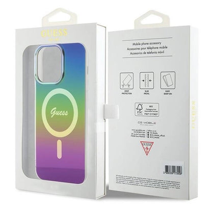 Guess IML Iridescent MagSafe case for iPhone 15 Pro - black_7