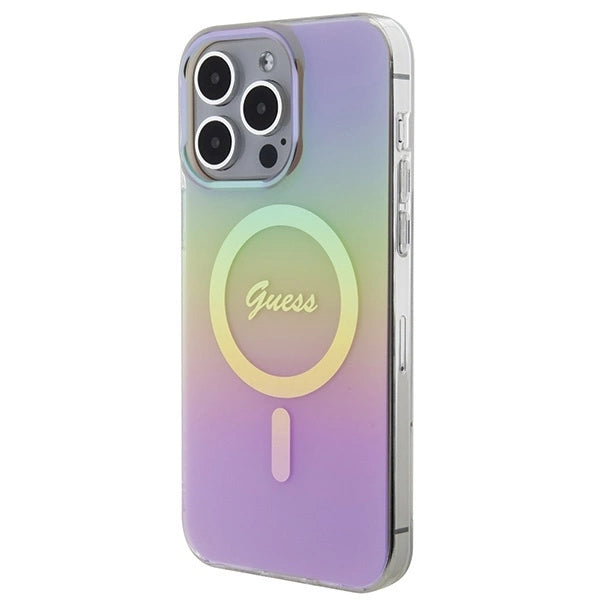 Guess IML Iridescent MagSafe case for iPhone 15 Pro - pink_1