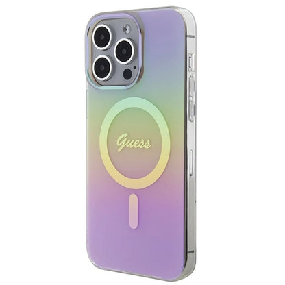 Guess IML Iridescent MagSafe case for iPhone 15 Pro - pink_1