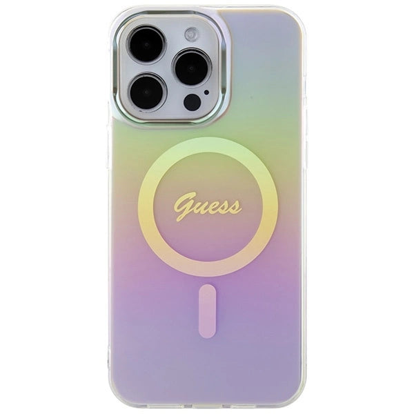 Guess IML Iridescent MagSafe case for iPhone 15 Pro - pink_2