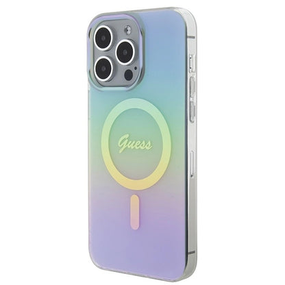 Guess IML Iridescent MagSafe case for iPhone 15 Pro - turquoise_1