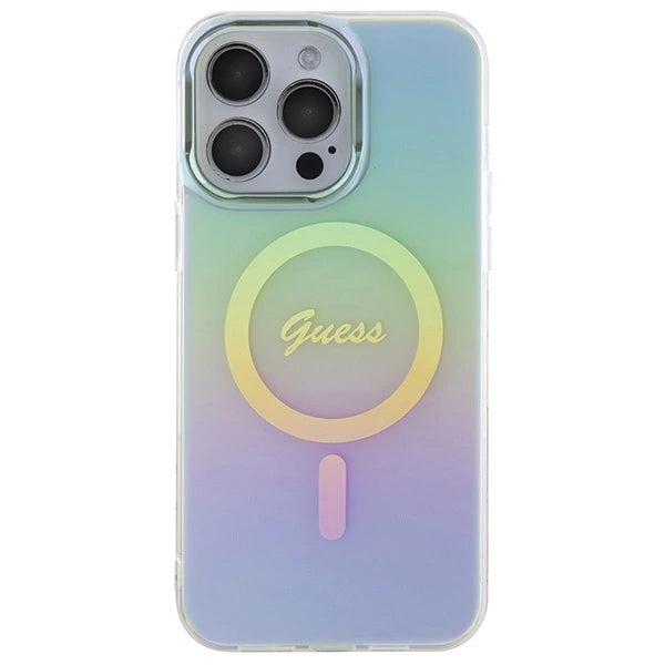 Guess IML Iridescent MagSafe case for iPhone 15 Pro - turquoise_2