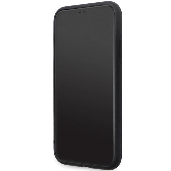 Karl Lagerfeld KLHCN61SMHKNPK case for iPhone 11 / Xr - black Silicone Ikonik Metal Pin_4