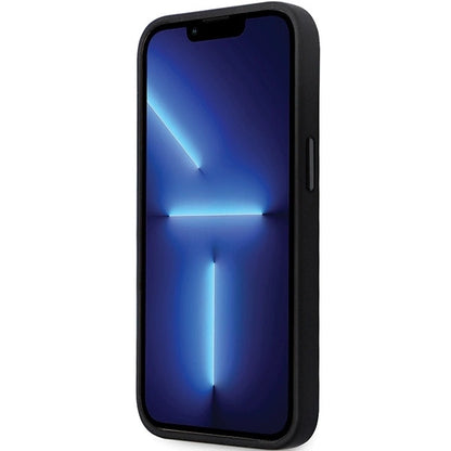 Karl Lagerfeld KLHCP14LSMHKNPK case for iPhone 14 Pro - black Silicone Ikonik Metal Pin_4