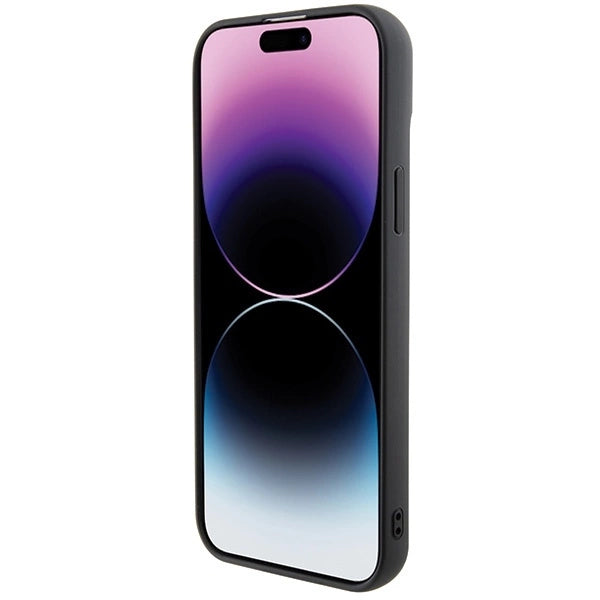 Karl Lagerfeld 3D Rubber Multi Logo case for iPhone 15 Plus - black_4