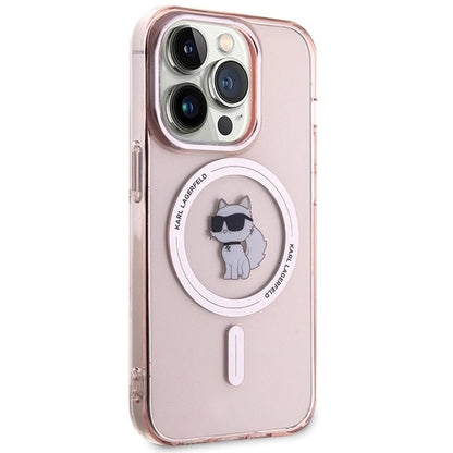 Karl Lagerfeld IML Choupette MagSafe case for iPhone 15 Pro - pink_3