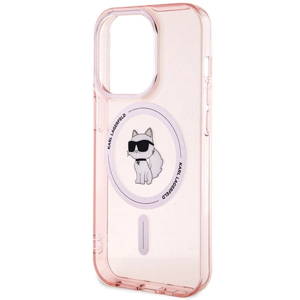 Karl Lagerfeld IML Choupette MagSafe case for iPhone 15 Pro - pink_5