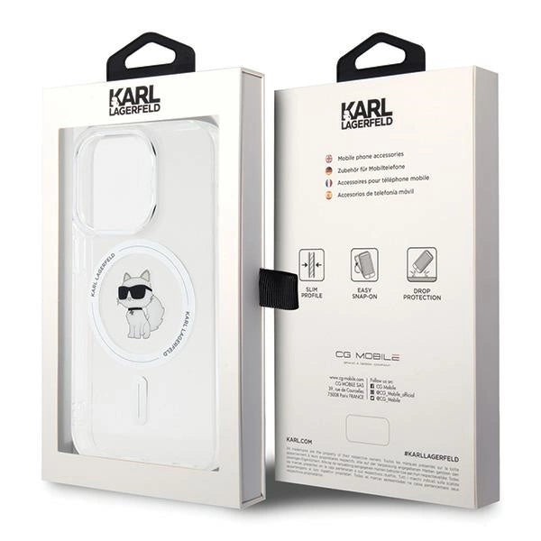 Karl Lagerfeld IML Choupette MagSafe case for iPhone 15 Pro - transparent_7
