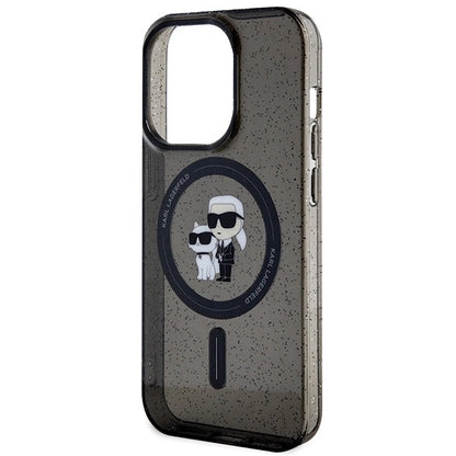 Karl Lagerfeld Karl&Choupette Glitter MagSafe case for iPhone 15 Pro - black_5