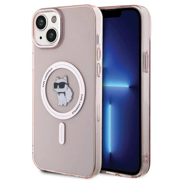 Karl Lagerfeld IML Choupette MagSafe case for iPhone 15 Plus - pink_0