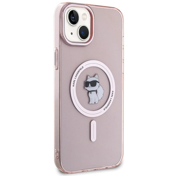 Karl Lagerfeld IML Choupette MagSafe case for iPhone 15 Plus - pink_3